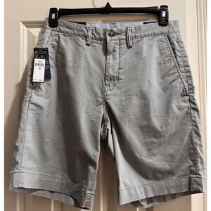 NWT Polo Ralph Lauren Mens Classic Chino Shorts Size 30 Soft Gray 9 Inch Preppy